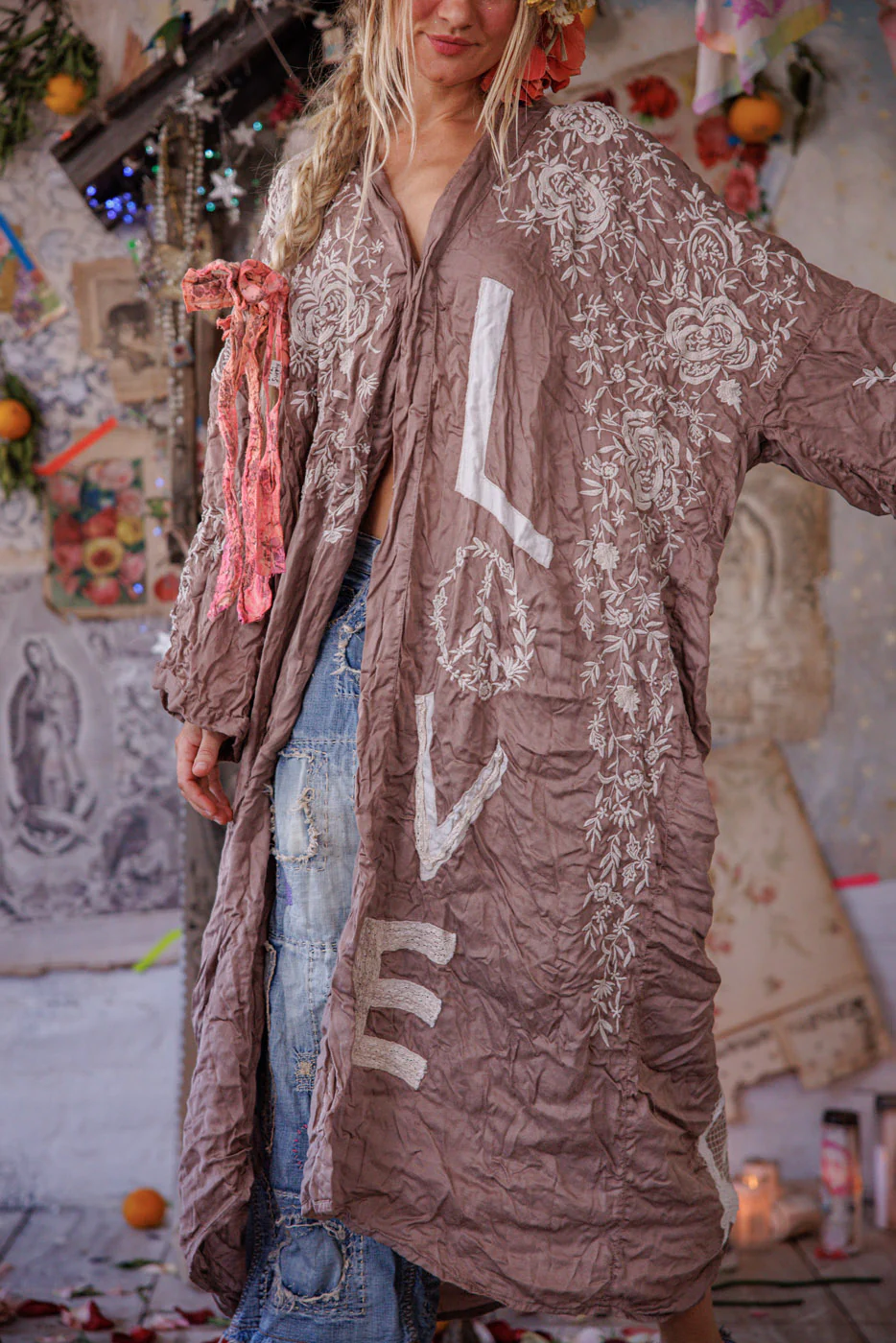 Applique Blessed Kimono - Image 5
