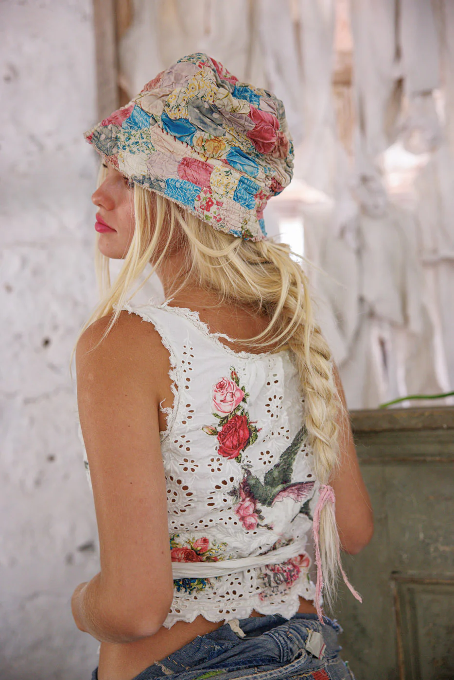 Eyelet Appliqué Faustine Wrap Tank - Image 6