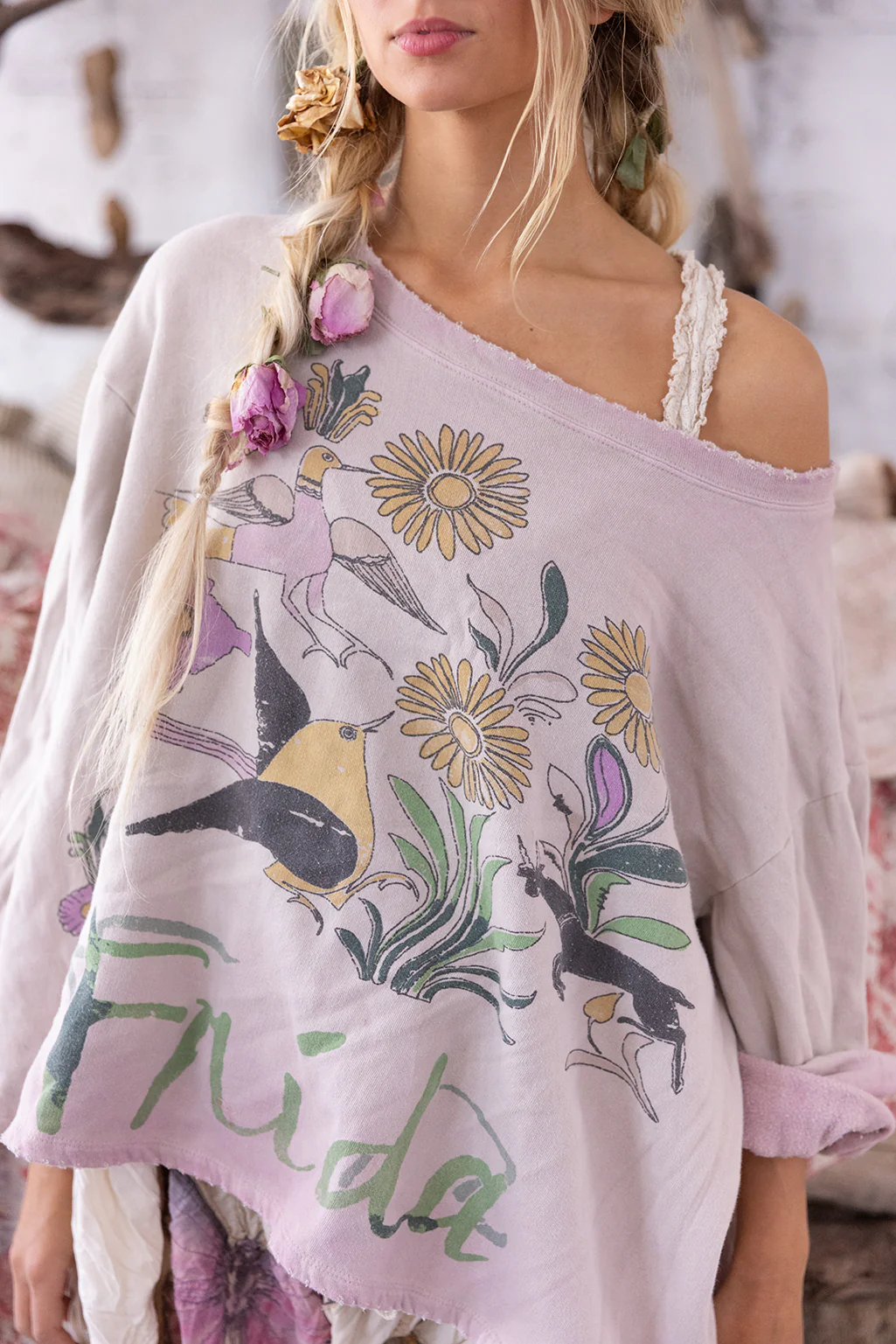 Flight Flowers Frida Nago Sweatshirt - Image 3