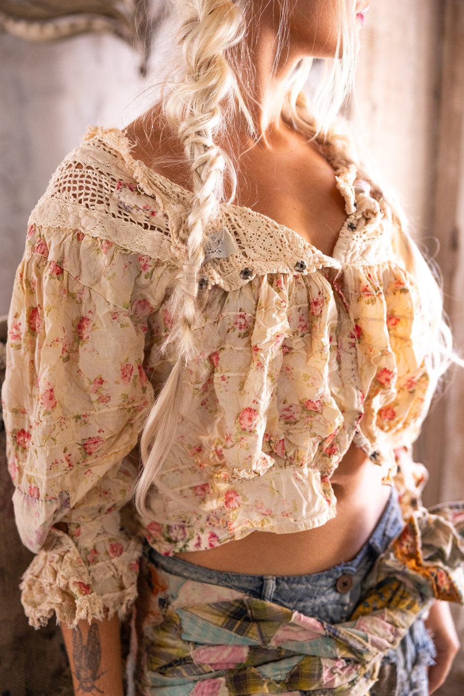Crochet Yoke Keira Blouse - Image 3