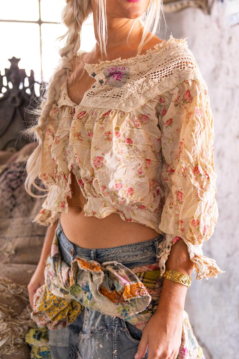 Crochet Yoke Keira Blouse - Image 4