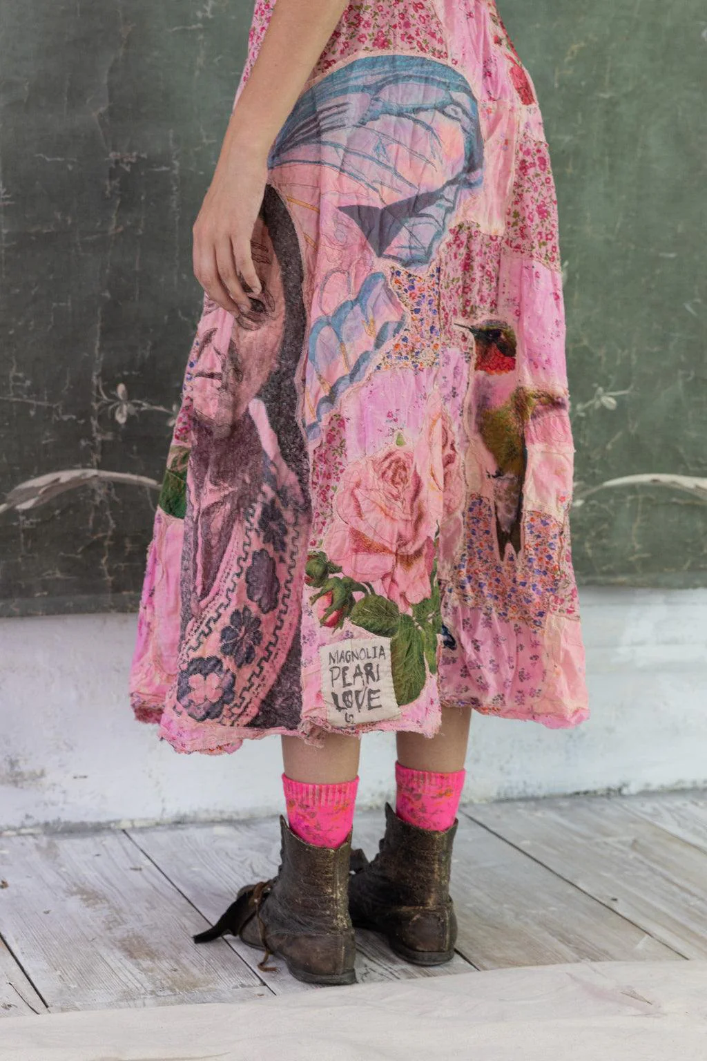Patchwork Sascha Wrap Skirt - Image 4