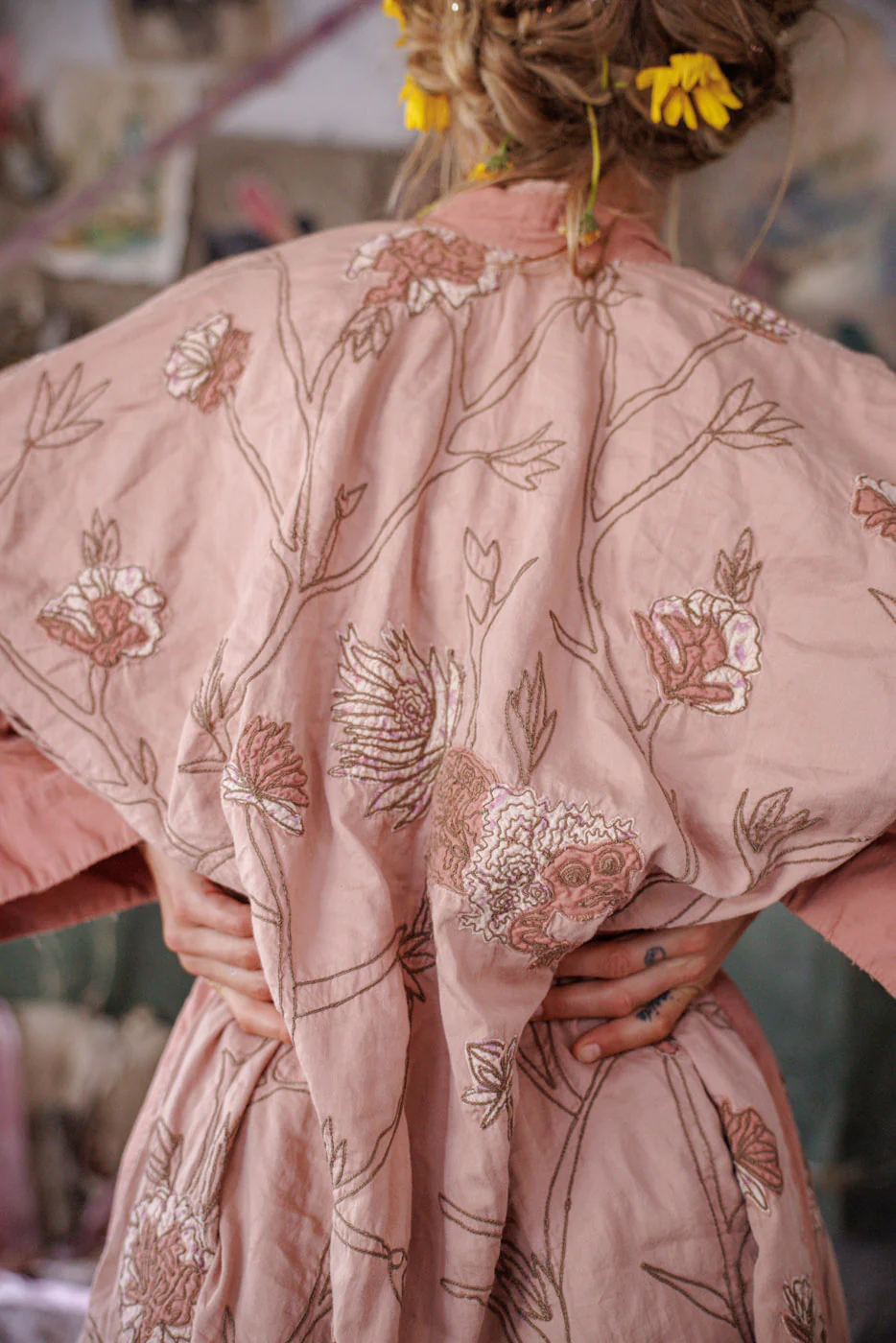 Embroidered Lilikoi Kimono - Image 7